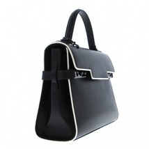 デルボー DELVAUX ハンドバッグ タンペートMM ボックスカーフ 黒×白 美品 バッグ_画像2