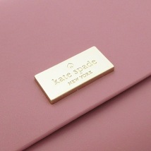 ケイトスペード Kate spade 2つ折り財布 レザー ピンク×ボルドー 美品 財布_画像7