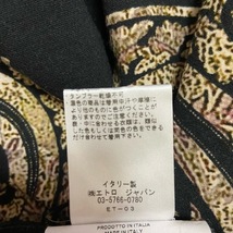 エトロ ETRO スカート サイズ40 M - レーヨン、ポリウレタン 黒×ボルドー×マルチ レディース ひざ丈 ボトムス_画像5