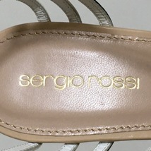 セルジオロッシ sergio rossi サンダル 38 - エナメル（レザー）×レザー ベージュ×白×黒 レディース ウェッジソール 美品 靴_画像5