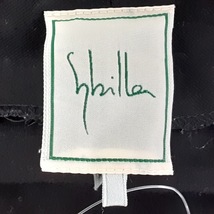 シビラ Sybilla 七分袖カットソー サイズM - 黒×アイボリー レディース クルーネック/刺繍 美品 トップス_画像3