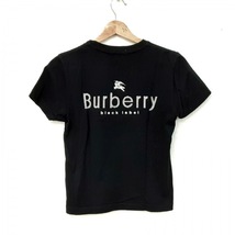 バーバリーブラックレーベル Burberry Black Label 半袖Tシャツ サイズ1 S - 黒×白×マルチ レディース クルーネック/ハート 美品_画像2