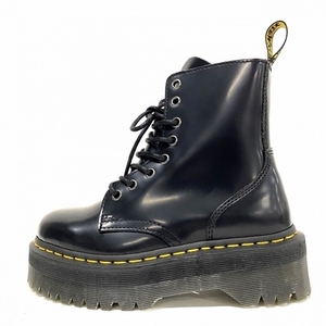 ドクターマーチン Dr.Martens ブーツ JADON レザー 黒 レディース 8ホール 美品 靴