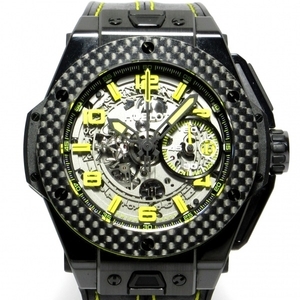 HUBLOT(ウブロ) 腕時計■美品 ビッグバン フェラーリ 401.CQ.0129.VR メンズ スケルトン