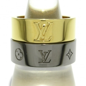  Louis Vuitton LOUIS VUITTON ring M00514 ring LV in stay nkto set 2 metal material Gold × silver 2 point set OB1213 beautiful goods 