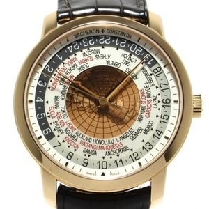 ヴァシュロンコンスタンタン 腕時計 パトリモニー トラディショナル ワールドタイム 86060/000R-8985 メンズ 裏スケ/Dバックル