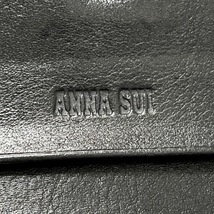 アナスイ ANNA SUI 長財布 - レザー ゴールド×黒 がま口/型押し加工 財布_画像5