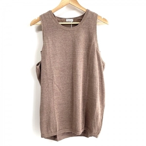  Brunello Cucinelli BRUNELLO CUCINELLI the best size M - pink beige lady's lame beautiful goods tops 