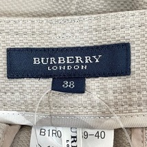 バーバリーロンドン Burberry LONDON パンツ サイズ38 L - ベージュ レディース クロップド(半端丈) ボトムス_画像3