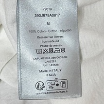 ディオールオム Dior HOMME 長袖Tシャツ サイズM 393J675A0817 - 白×黒×マルチ メンズ クルーネック トップス_画像4