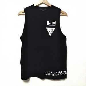  Alexander one ALEXANDER WANG tunic size L - black × white lady's crew neck / no sleeve beautiful goods One-piece 
