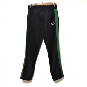 マルニ MARNI パンツ サイズ12 L - 黒×グリーン レディース フルレングス/ウエストゴム ボトムス