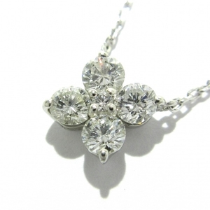  polished # Vendome Aoyama VENDOME necklace APVN184345DI diamond Corolla necklace Pt850×Pt950× diamond 
