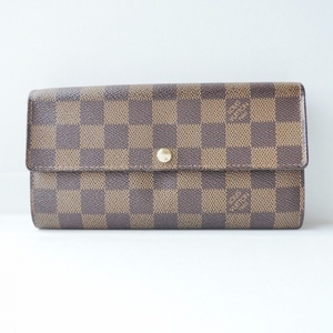 ルイヴィトン LOUIS VUITTON 長財布 N61734 ポルトフォイユ・サラNM2 ダミエ・キャンバス エベヌ CA1078 財布 ダミエ