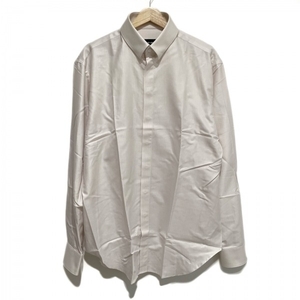 joru geo Armani GIORGIOARMANI рубашка с длинным рукавом размер 42 XS - light purple × белый мужской полоса прекрасный товар tops 