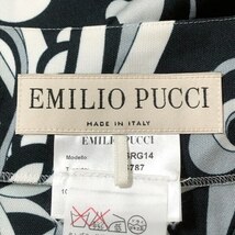 エミリオプッチ EMILIO PUCCI サイズ38( I ) - グレー×ダークグレー×白 レディース Vネック/長袖/ひざ丈 ワンピース_画像3