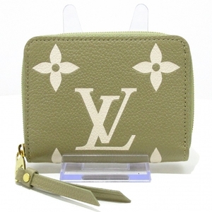 ルイヴィトン LOUIS VUITTON コインケース M82448 ジッピーコインパース モノグラム・アンプラント レザー（皮革の種類：牛革） 美品 財布