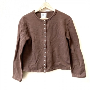  Agnes B agnes b blouson size 2 M - dark brown lady's long sleeve / spring / autumn jacket 