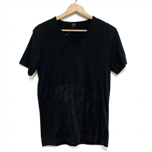 ポールスミス PaulSmith 半袖Tシャツ サイズM - 黒 メンズ Vネック/PS トップス