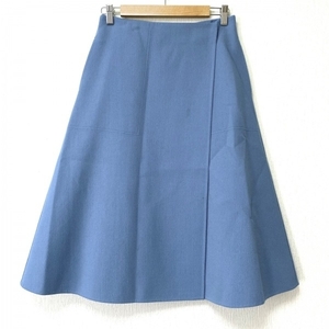ドゥロワー Drawer 巻きスカート サイズ36 S - ブルー レディース ロング ボトムス