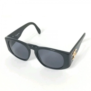  Chanel CHANEL 0004 11 - plastic × metal material black × Gold here Mark sunglasses 