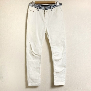 ディーゼル DIESEL パンツ サイズ25 XS - 白×ネイビー レディース フルレングス/EAZEE ボトムス