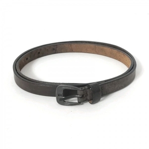  Dolce and Gabbana DOLCE&GABBANA 75/30 - leather × metal material dark brown × sill barbell to