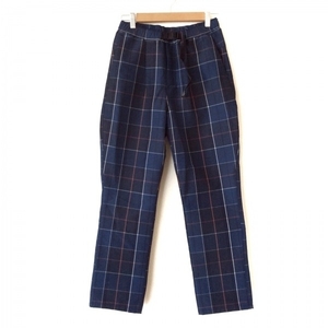  Colombia columbia pants size S - navy × white × multi men's full length / check pattern bottoms 