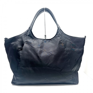  Agnes B agnes b handbag - nylon × leather black VOYAGE bag 