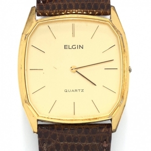 ELGIN(エルジン) 腕時計 - メンズ 社外ベルト ゴールド