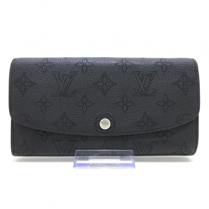 ルイヴィトン LOUIS VUITTON 長財布 M60143 ポルトフォイユイリス マヒナ・レザー ノワール RFID確認済み 財布 マヒナ