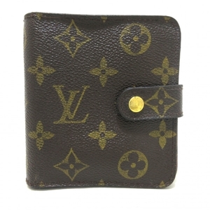 ルイヴィトン LOUIS VUITTON 2つ折り財布 M61667 コンパクト・ジップ モノグラム・キャンバス CA0092 財布 モノグラム