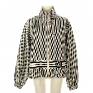  Louis Vuitton LOUIS VUITTON blouson size 38 M RW222J N89 FNJA20 - silk, nylon ivory × black lady's jacket 