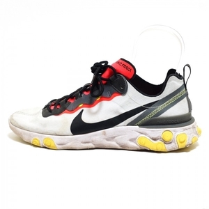 ナイキ NIKE スニーカー CM 27 BV1507-003 リアクトエレメント55SE 化学繊維×合皮 ライトグレー×ダークグレー×マルチ メンズ 靴