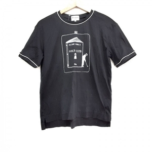 ピッコーネ PICONE 半袖Tシャツ サイズ1 S - 黒×白 レディース クルーネック トップス