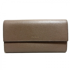 フルラ FURLA 長財布 - レザー グレーベージュ 財布