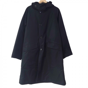 コモリ COMOLI サイズ1 S - 綿、ポリエステル 黒 メンズ 長袖/ロング丈/冬 美品 コート