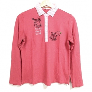  Castelbajac sport CastelbajacSport polo-shirt with long sleeves size 40 M - pink × white × light Pink Lady -s bear tops 