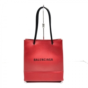  Balenciaga BALENCIAGA большая сумка 597858 покупка большая сумка XXS кожа красный × чёрный прекрасный товар сумка 