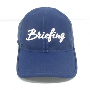 ブリーフィング BRIEFING キャップ FREE - ポリエステル ネイビー 刺繍 帽子