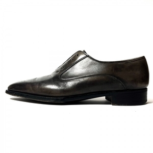 ジョンロブ JOHNLOBB シューズ 7 1/2 - レザー ダークグレー メンズ 靴