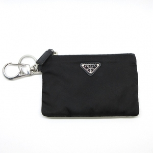  Prada PRADA 2TT117 - nylon black × silver key ring attaching beautiful goods pouch 