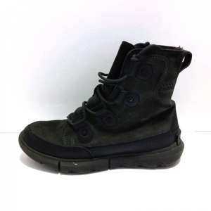 ソレル SOREL ショートブーツ - スエード 黒×ダークグレー レディース 靴