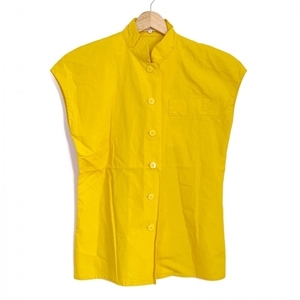  Yves Saint-Laurent YvesSaintLaurent рубашка с коротким рукавом блуза размер S - желтый женский tops 