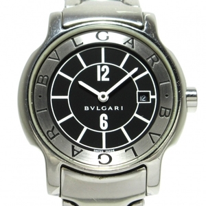 BVLGARI( BVLGARY ) наручные часы Solotempo ST29S женский чёрный × серебряный 