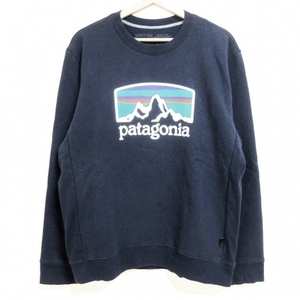 パタゴニア Patagonia トレーナー サイズM - ダークネイビー×白×マルチ メンズ 長袖 トップス