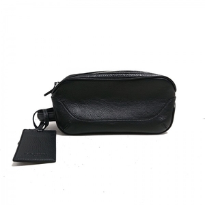 peremo ruby dapelle morbida second bag - leather black bag 