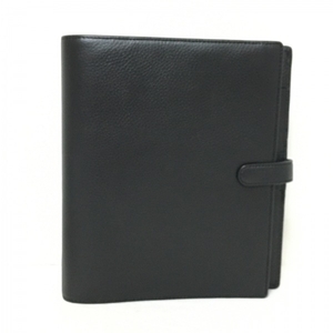 ファイロファックス Filofax 手帳 - レザー 黒 A5サイズ 美品 財布