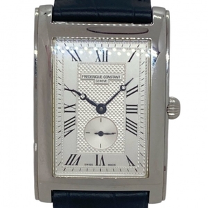 FREDERIQUE CONSTANT(フレデリックコンスタント) 腕時計 クラシック カレ FC-200/235XC25/6 革ベルト 白