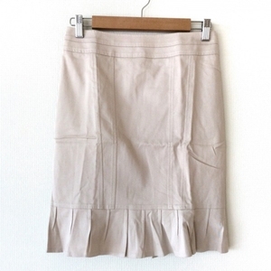  Blumarine BLUMARINE skirt size I 40D 34 - beige lady's knee height beautiful goods bottoms 